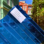 Монолитный профилированный поликарбонат (трапеция) синий Borrex (Боррекс)