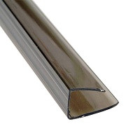 UР- полікарбонатний профіль торцевої Berolux 4мм бронза 2,1м