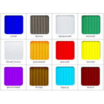 Полікарбонат стільниковий 8х2100х6000 мм 8 мм різні кольори