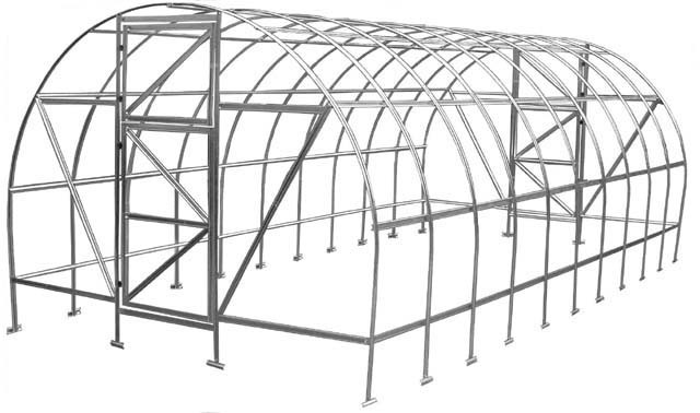 Теплиця 3*4*2 (шир*дов *вис) під плівку. Ціна за каркас.