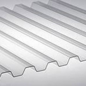Монолитный профилированный поликарбонат (трапеция) прозрачный 1,04*6м RODECA (Родека)